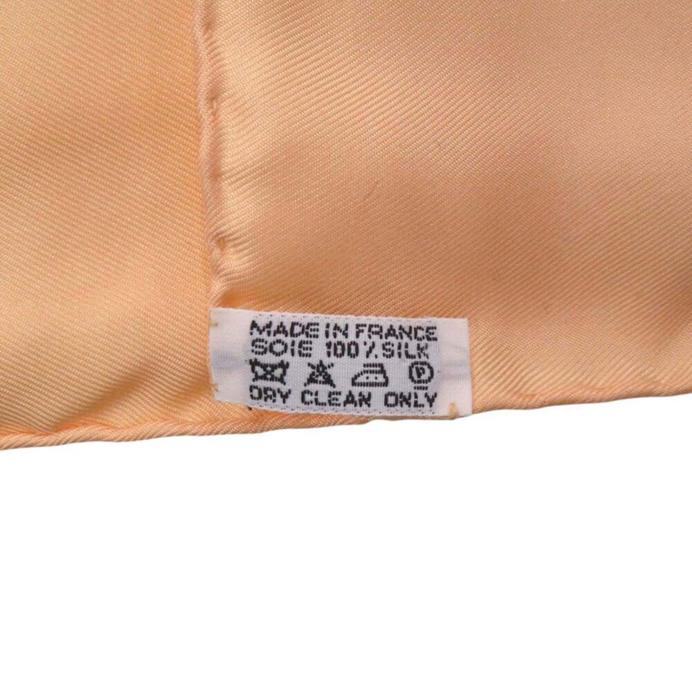 HERMES Authentic Orange Silk Scarf - Picture 4 of 5